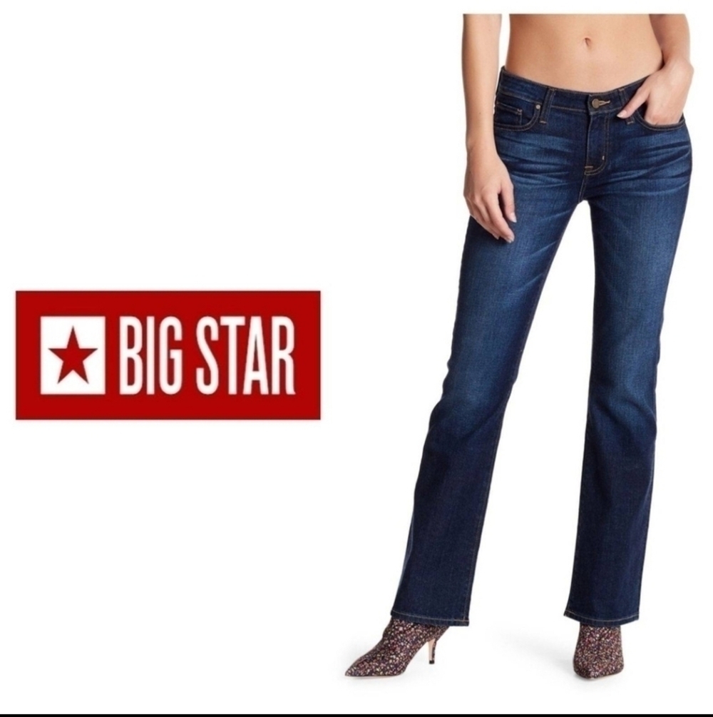 New BIG STAR "LOU" Easy Boot Mid Rise Medium Wash Jean